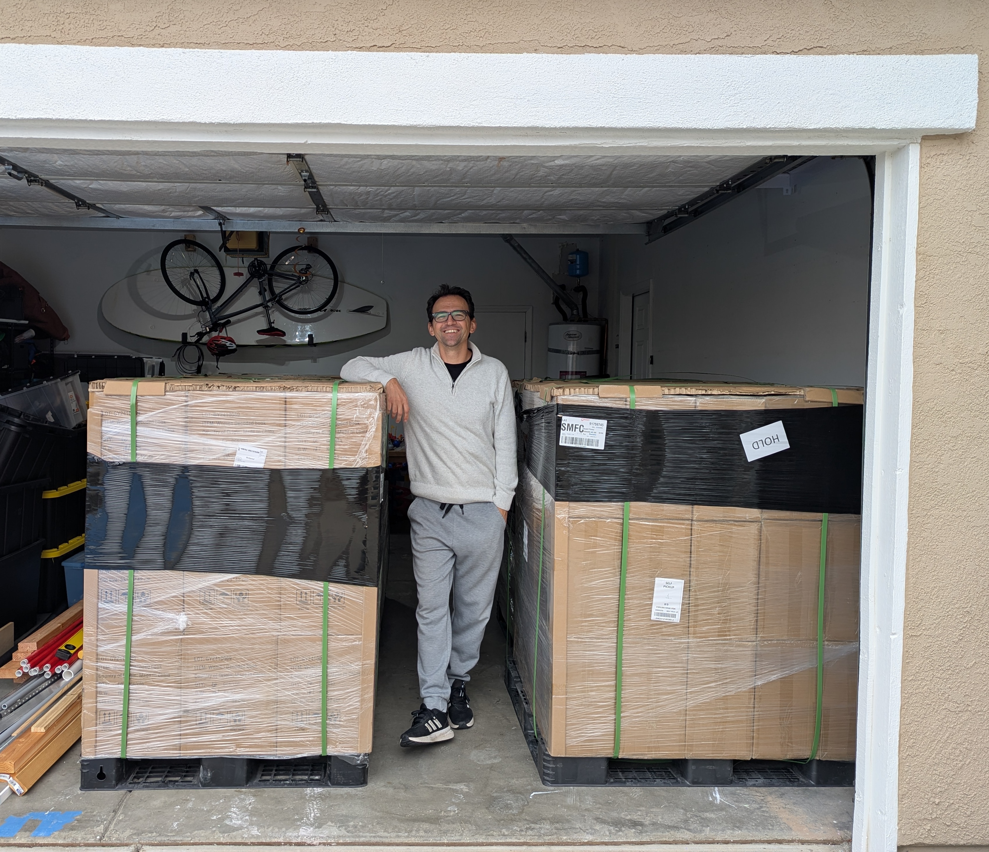 Delivered to the garage!